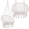 Balancelle Suspendue À Franges En Coton - SPRINGOS - Jardin - Robuste Et Confortable - Design Macramé