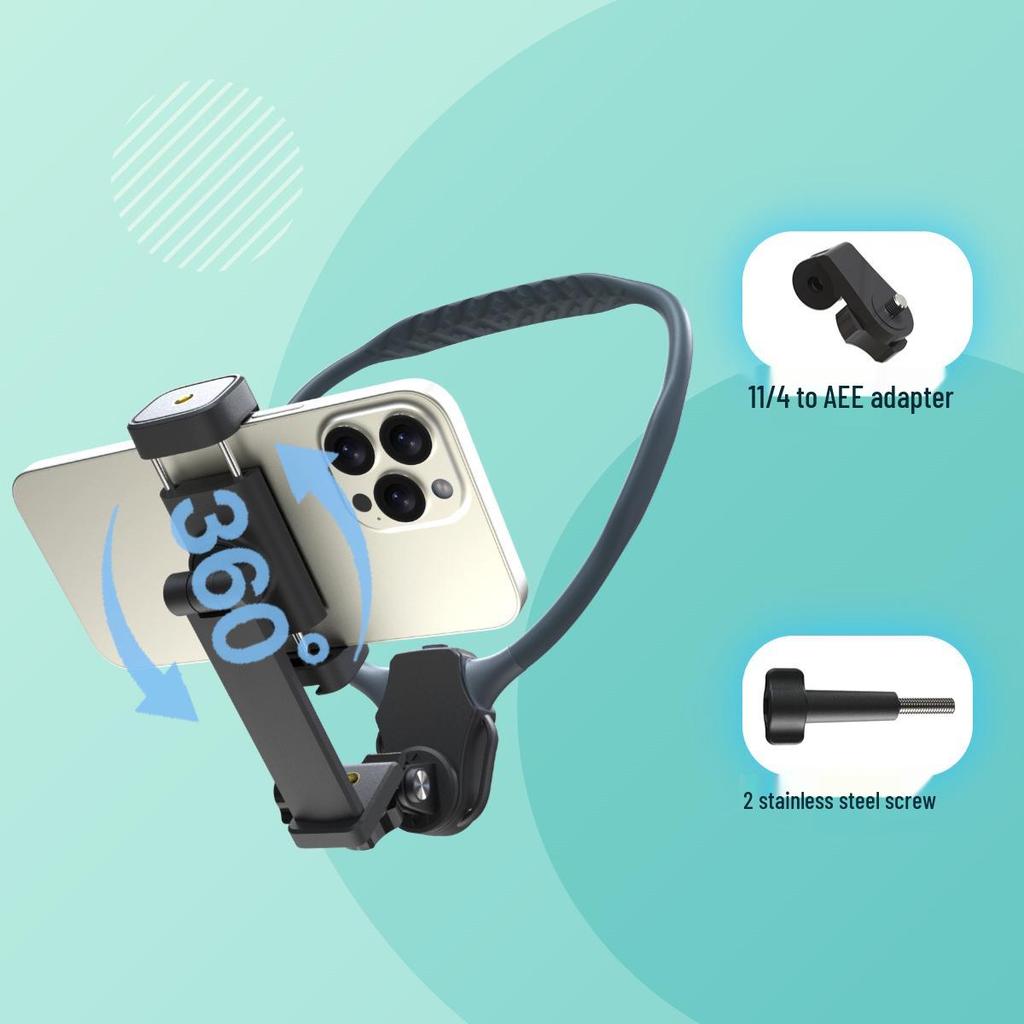 MagSafe Magnetic Phone & Action Camera Mount with Lanyard for Video Shooting