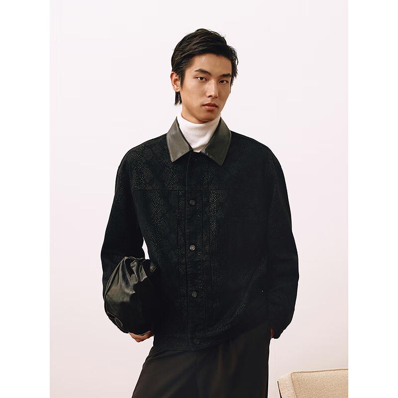 GXG Men's New Year Collection PU Jacket