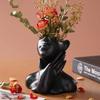1PC Creative Human Body Art Makeup Brush Holder Modern Abstract Art Bust Flower Vase Pot For Home Vanity Desktop Decor Organizer
