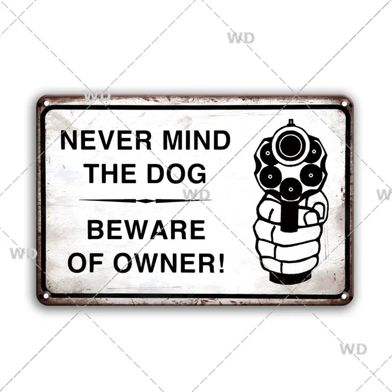 Retro Danger Warning Metal Sign - Vintage Caution Plaque - Metal Plate for Garage Park Home Wall Decor