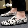 2025 Men's Shoes Breathable Bean Shoes Men's Trend One Step Stepping Old Beijing Cloth Shoes Driving Casual Shoes Lazy