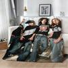 3D T-Tokio oF Band H-Hotel Music Singer Flannel Blanket Soft Throw Blanket Art For Home Decor Bedroom Bed Sofa Picnic Fans Gifts