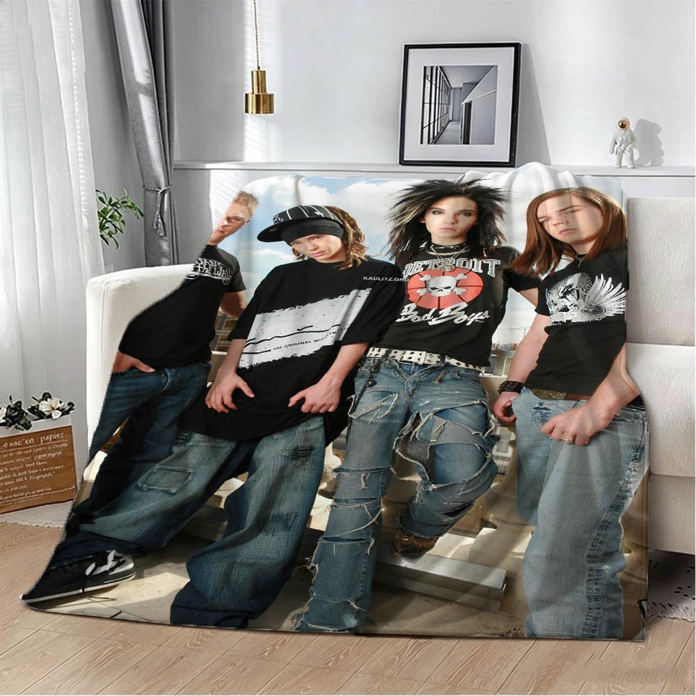 3D T-Tokio oF Band H-Hotel Music Singer Flannel Blanket Soft Throw Blanket Art For Home Decor Bedroom Bed Sofa Picnic Fans Gifts