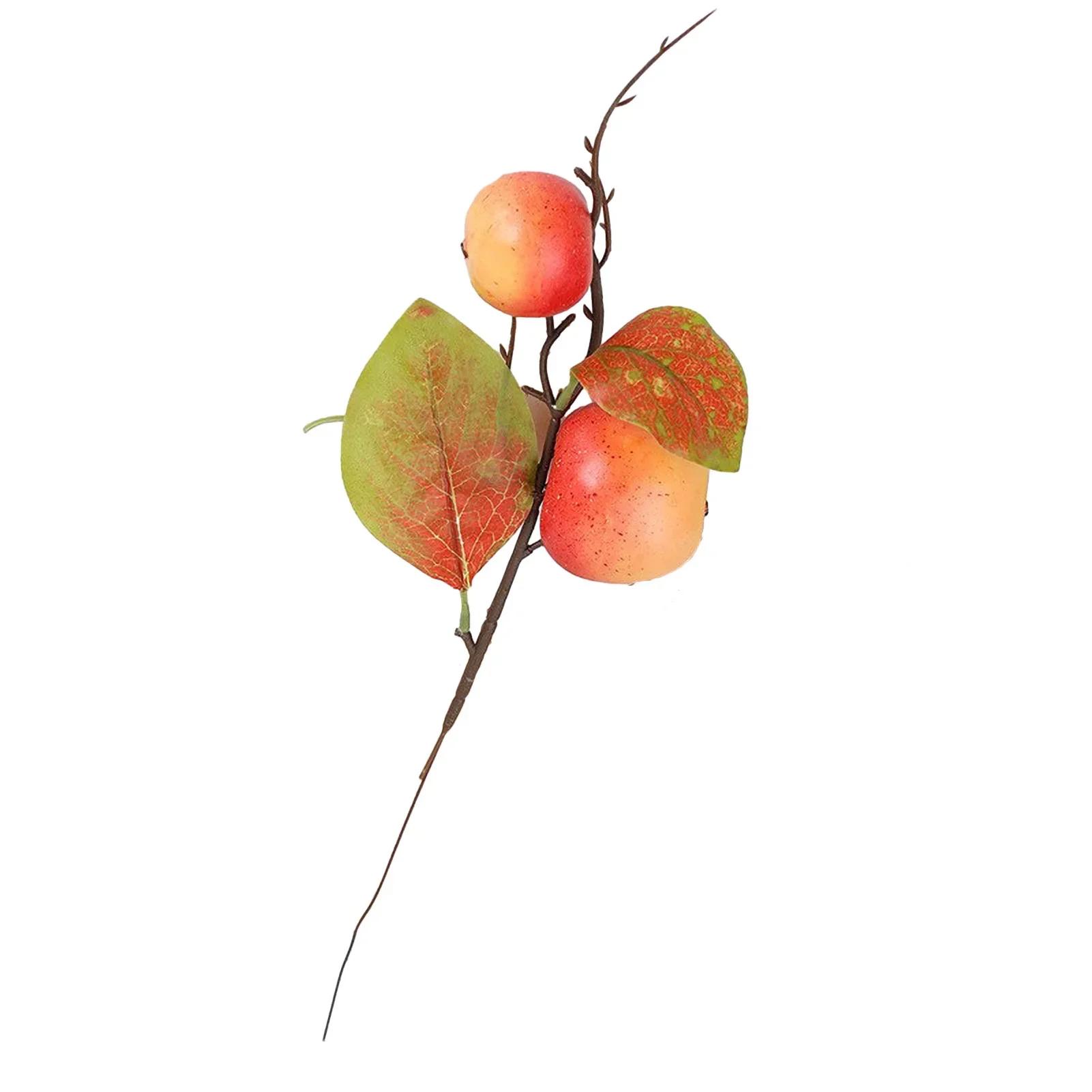 8pcs Simulated Pomegranate Kumquat Fruit Branches Home Decoration Cuttings Bouquet Artificial Floral Picks Arrangement