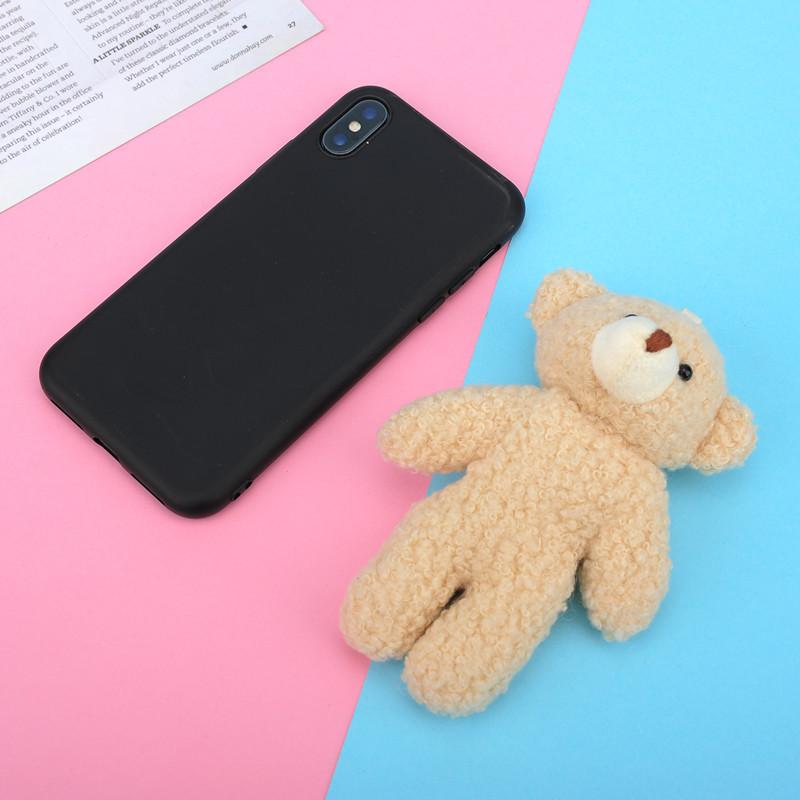 Adorable Teddy Bear Plush Toy Keychain Soft Short Plush Backpack Accessory For Kids