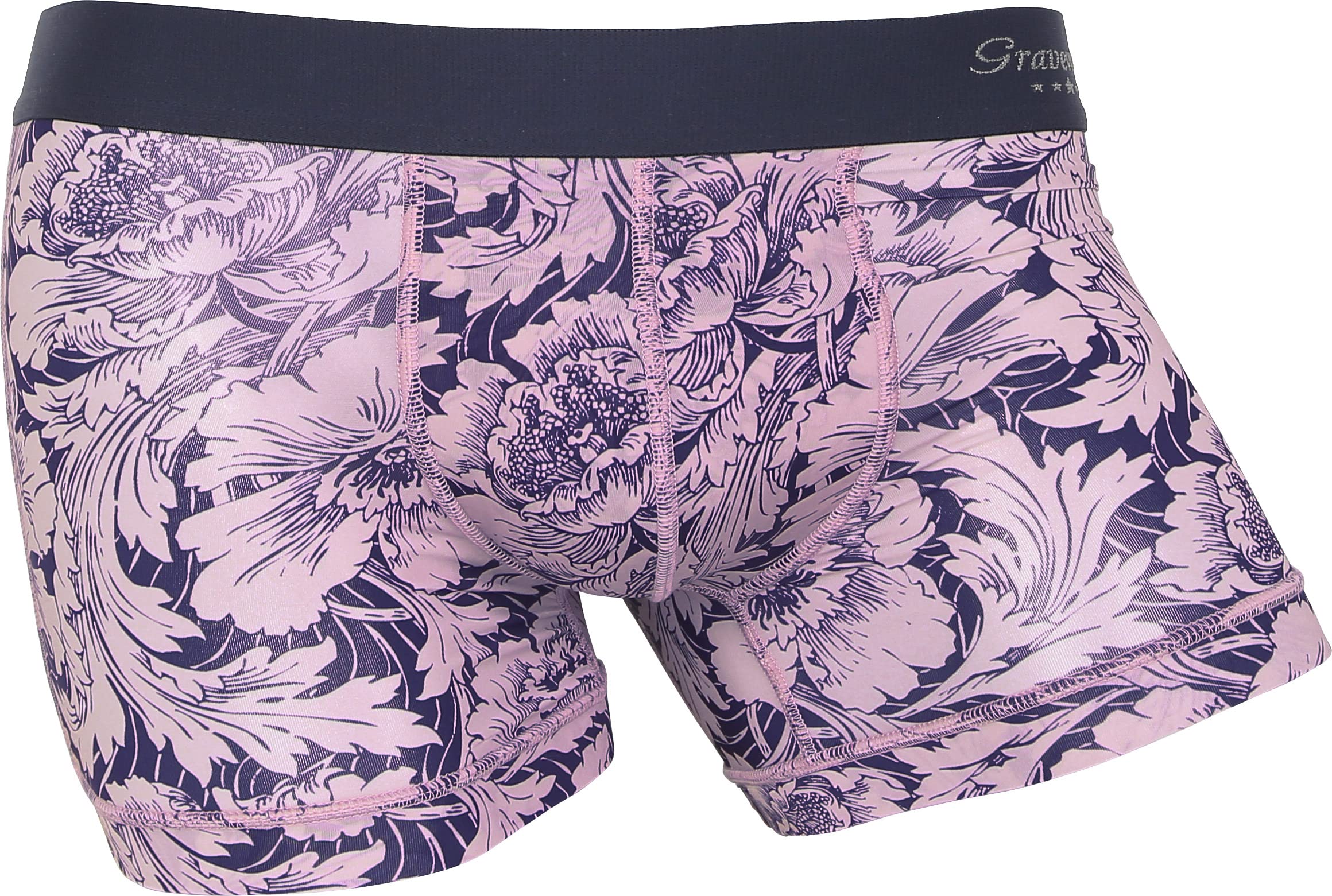 

Grave Vault Short Boxer Day 2025 Premium Made in Perfect for Fathers and Print FLOWER Size Navy Pink Men s Briefs, Gentlemen s Underwear, Valentine s