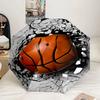 Basketball Pattern Background Umbrella 8-Frame for Travel, Camping, Casual Lightweight Portable Umbrella, Essential for Every Family Holidays Gift