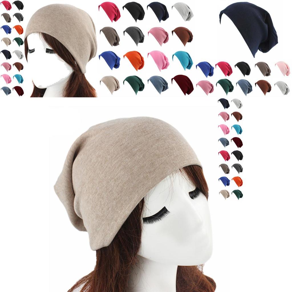 Women Mens Beanie Hat Oversized Slouch Winter Ski Hiphop Skull Knitted Hat Cap