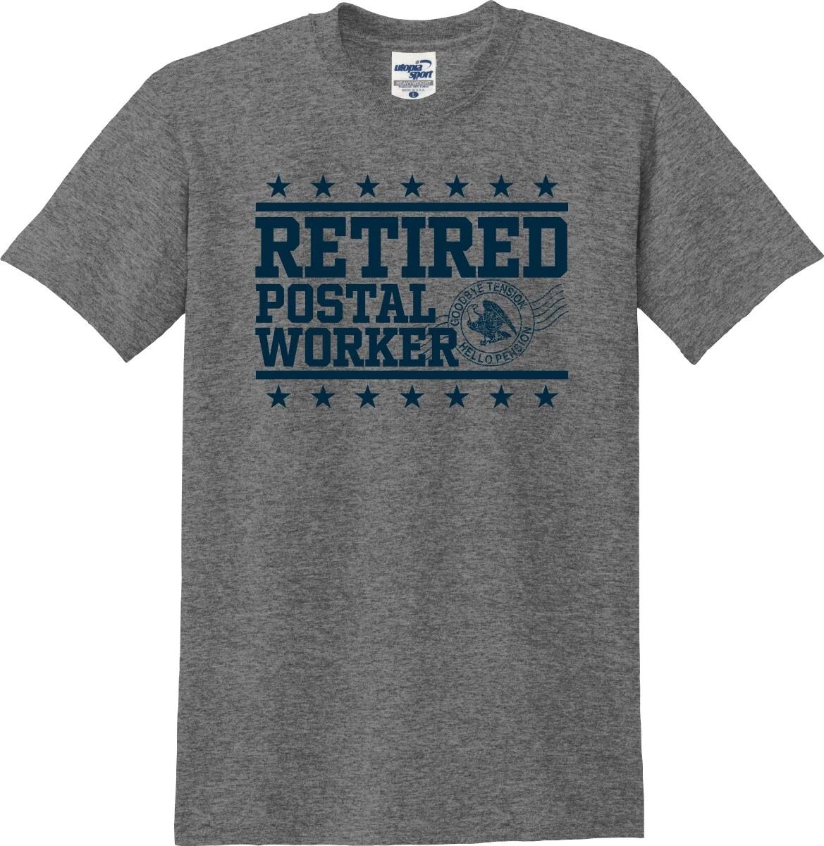 Retired Postal Worker Goodbye Tension Hello Pension Unisex T shirt (S-5X) S