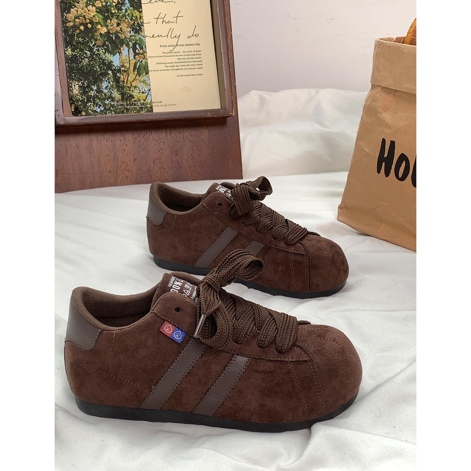 

Ugly cute round head platform German training shoes women s 2025 autumn new inner height-increasing board shoes casual versatile sports Forrest Gump 40