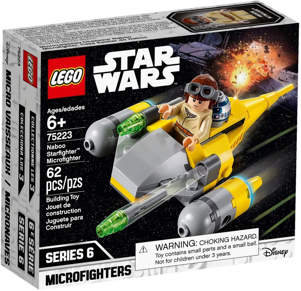 LEGO Star Wars Naboo Starfighter Microfighter 75223 Block Toy Boys