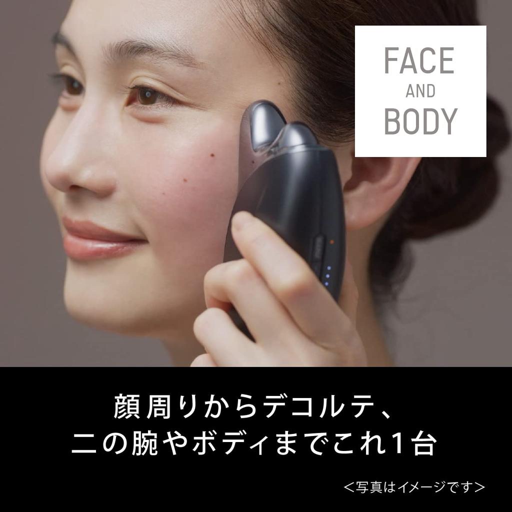 Panasonic LiftCare Facial Beauty Dual Dynamic Device, Vitalift, Warm, EMS, Waterproof, EH-SP85-K