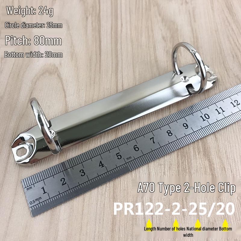 Yixingzhai Gold Two-Hole Metal Loose-leaf Binder Clips Pack of 100 золотой