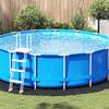 vidaXL Pool Floor Liner Ø 366 Cm (2 Mm) Round Non-woven Fabric Black