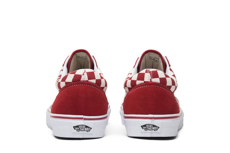 Men's Sneakers Vans Old Skool Checkerboard Racing Red Racing Red/White