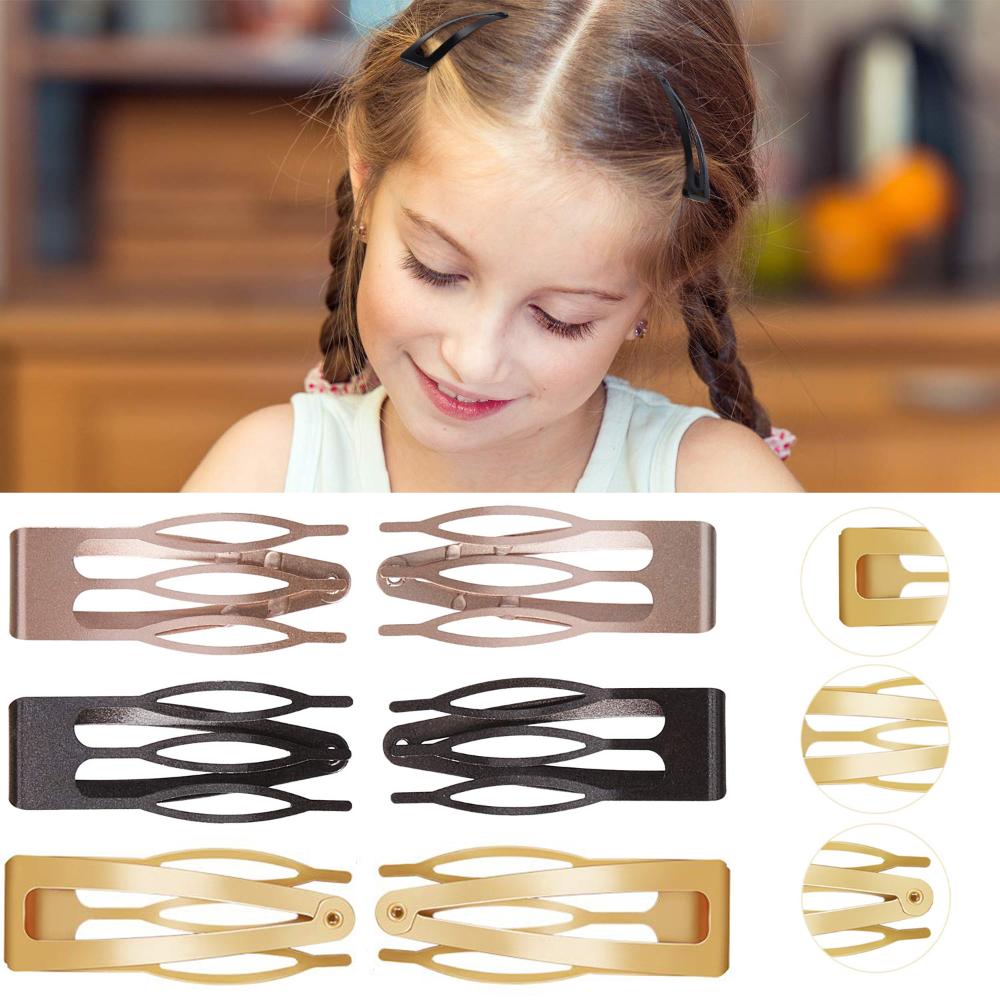 for Salon Metal Snap Non-slip Hair Clips Hair Side Clamps Hair Styling Tools Barrettes
