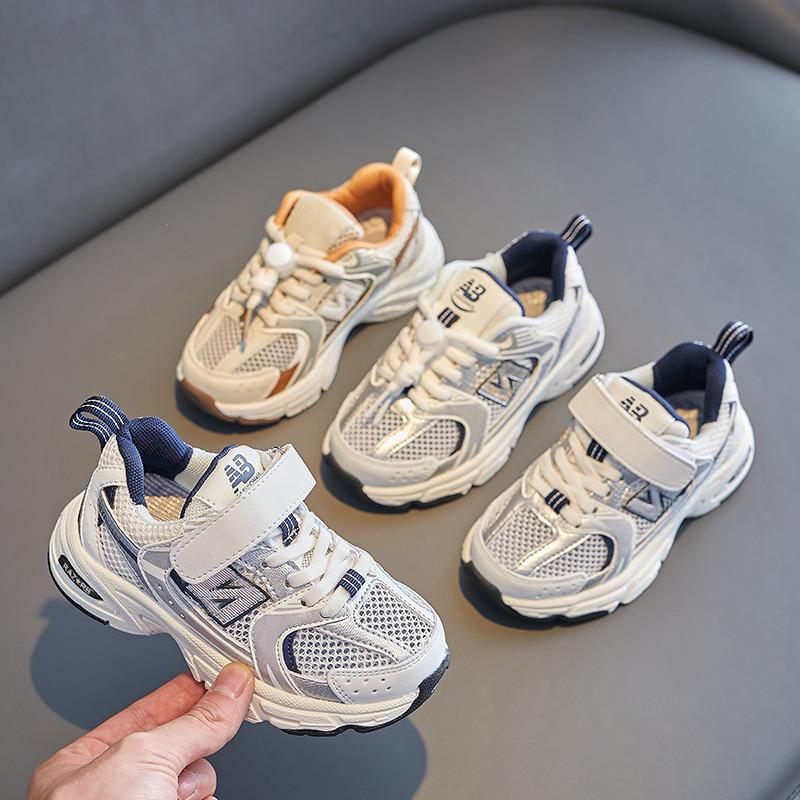 Dětské prodyšné síťované botasky na suchý zip - Ležérní sportovní obuv pro chlapce a dívky