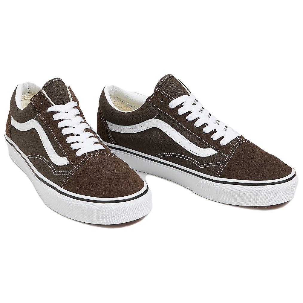 Vans Unisex Old Skool Sporty Color Theory Low-Top Suede Canvas Skate Casual Sneakers Turkish Coffee Brown VN000CT8D4C