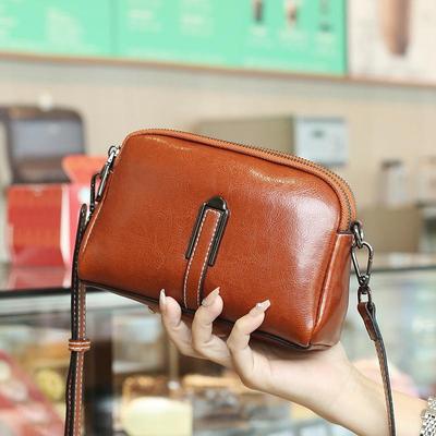 Genuine Leather Women's Retro Fashion Crossbody Handbag - 2025 Versatile Small Shoulder & Phone Bag