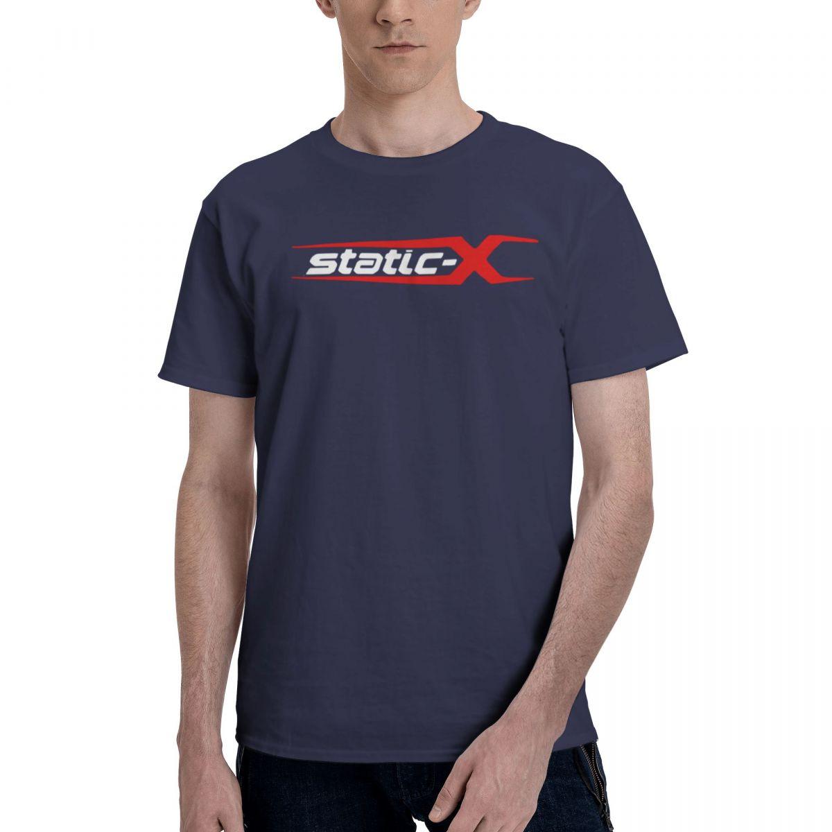 

STATIC X 3 2021 MenS Casual 100 Cotton Casual Breathable Confortable T Shirt Mens Designer Clothes Graphic Tee 4XL