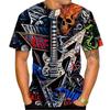 Fun Graffiti Street T-shirt 3D Printed Men's Hip Hop Summer Cool Tee shirt Casual Youth Popular Personality Short Sleeve Top