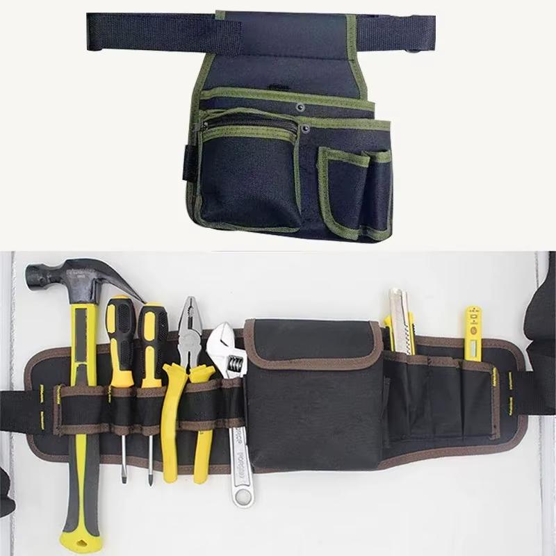Electrician Toolkit Drill Waist Bag Wrench Screwdriver Hardware Tool Bags Organizer Multifunctional Tool Storage Bag