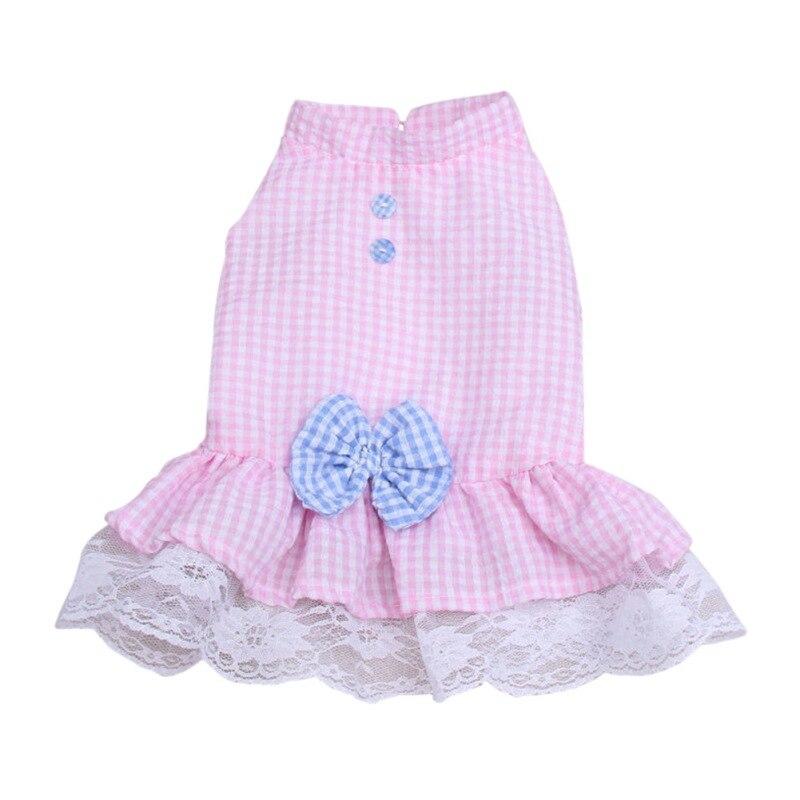 Pet Accessories Dog Lace Lattice Dress Pet Dog Clothes for Small Dog Party Birthday Wedding Tutu Dress Puppy Costume for Pet Dogs