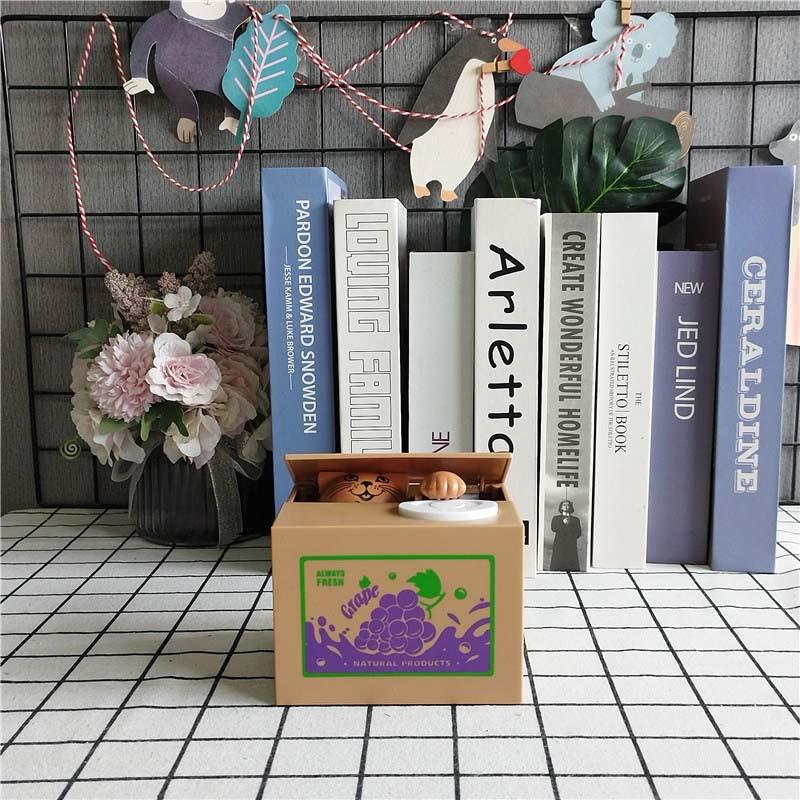 Upgraded Cute Cartoon Panda Money Stealer: Adorable Kitten-Themed Panda Savings Bank Gift Ornaments