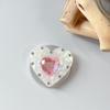 Rhinestone Heart Mobile Airbag Holder with Magnetic Adhesive