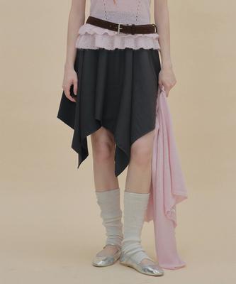 Teuwi Anblen Asymmetrical Flare Skirt