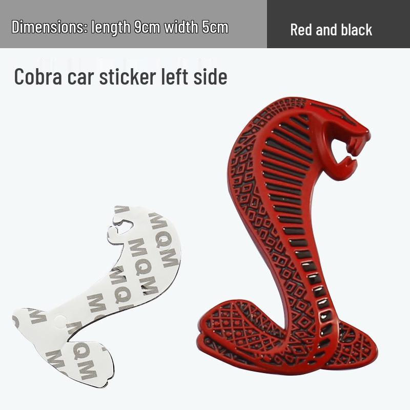 Cobra Snake Metal Grille Emblem for Ford Mustang