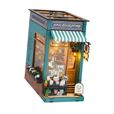 Wooden Miniature Dollhouse Kits Room Box with Furniture and Ornaments Fashion Desktop Decoration 3D