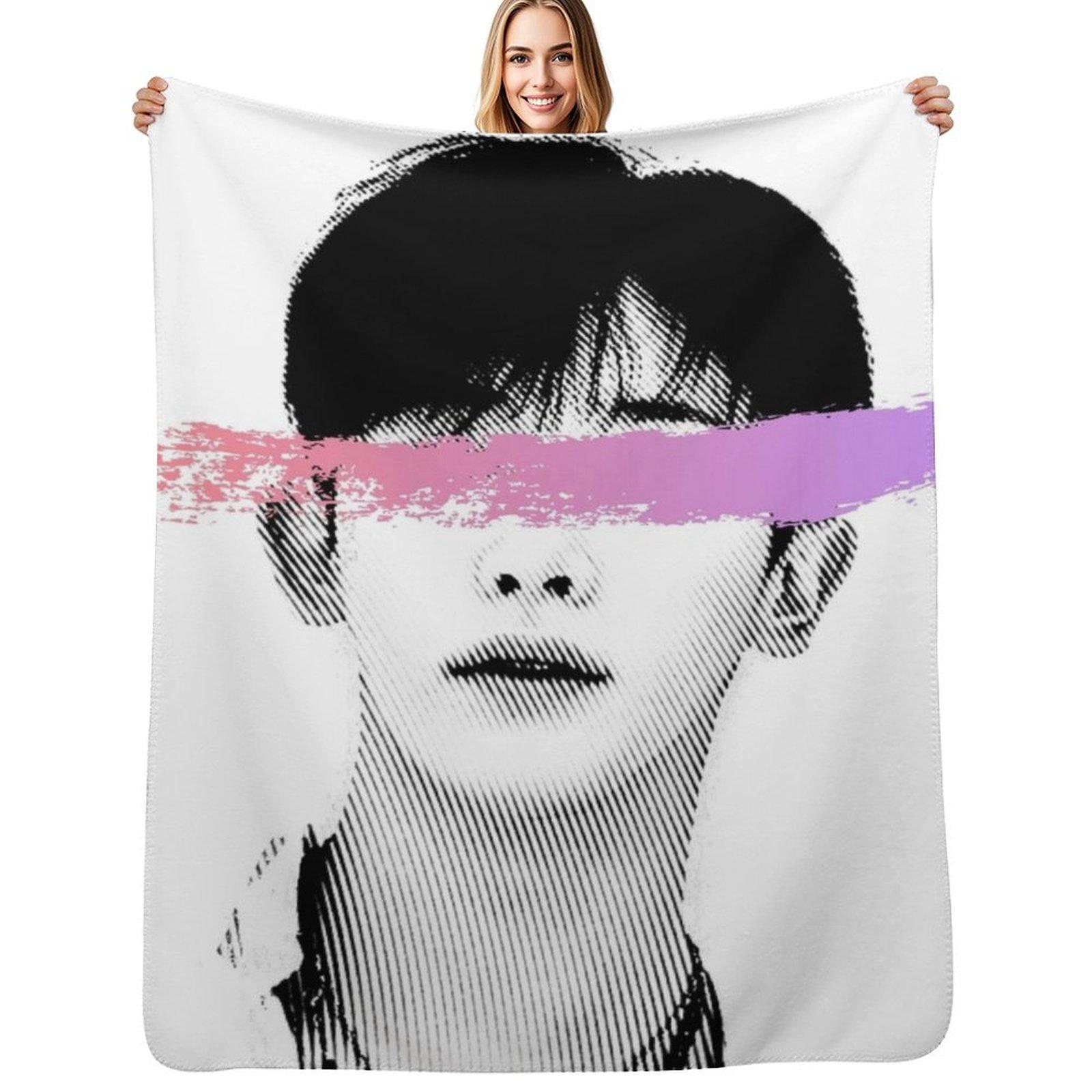 monstax wonho Throw Blanket Warm Comfortable Blanket for Office Napping Size: 75*100cm, Weight: 230 GSM
