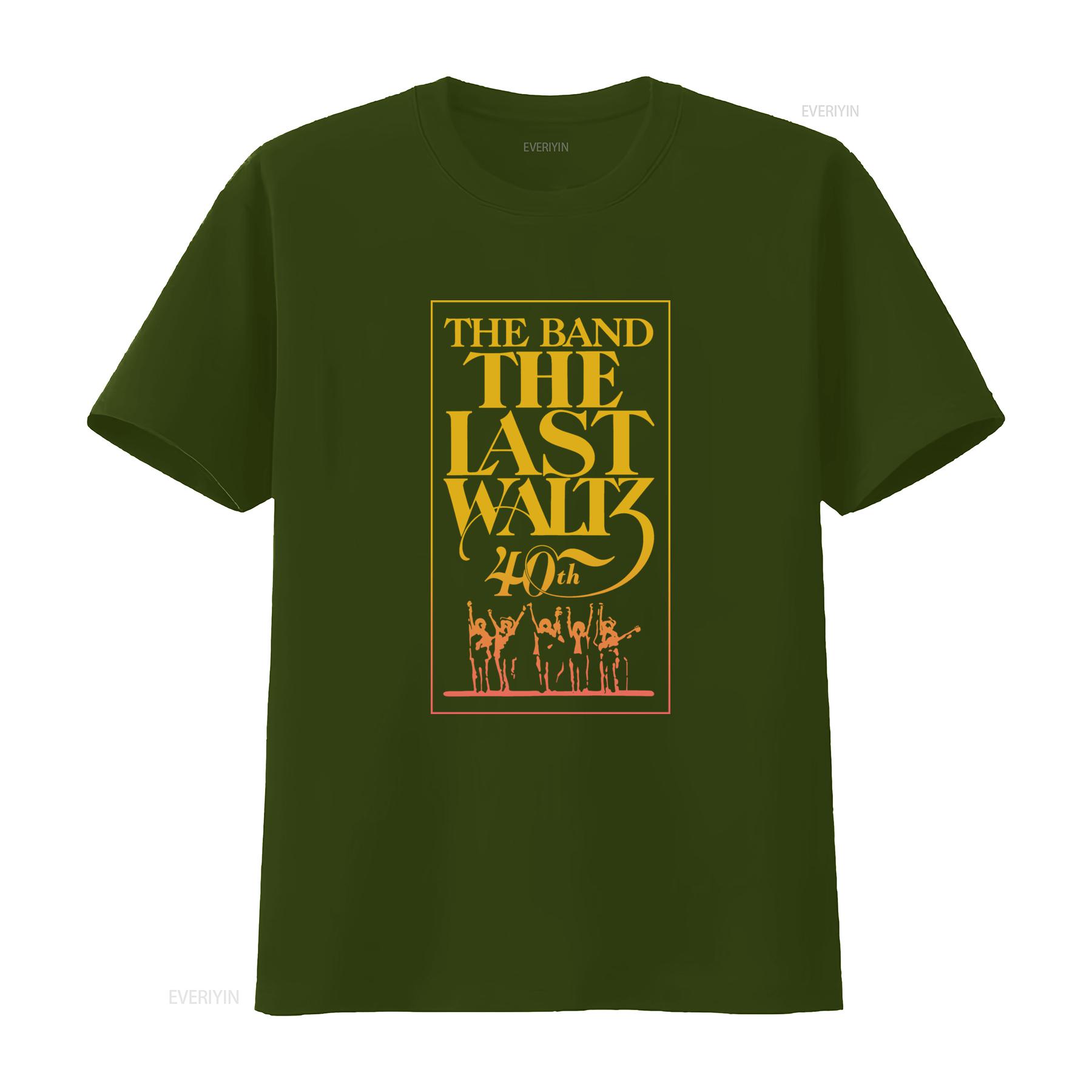 ZheXiong TEE The Band Last Waltz 40ste Verjaardag T-shirt Rockconcert Tribute vintage Gewassen heren Comfortabel Top Voor Dagelijkse Slijtage 4XL