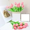 10 st Konstgjorda Tulpanblommor Hem Kontor Fest Realistiska Falska Blomstergren Bordscenterpiece Dekoration Mors Dag Alla Hjärtans Dag Påsk Present