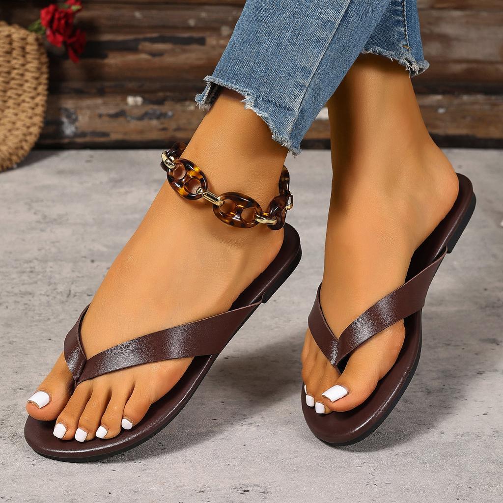 Sandals for Women 2025 Summer Lightweight High Heeled Flip Flops Mujer Woman's Comfort Non Slip Slippers Women