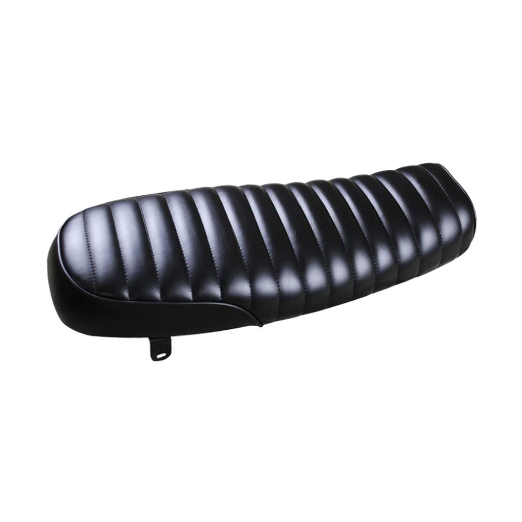 Motorcycle Seat Leather Cushion Universal Vintage Saddle Shock Absorber Cover for Custom Cafe Racer Riding