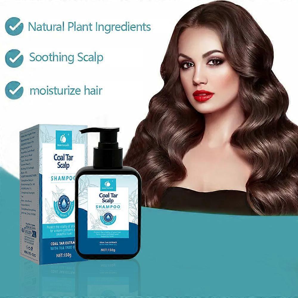 1-3X Teer Shampoo voor de Hoofdhuid Antiroos Shampoo, Teer Extract Hoofdhuid Verzachtende Shampoo voor Seborroïsche Dermatitis, Verzacht Jeukende Hoofdhuid, Hydrateert Haar