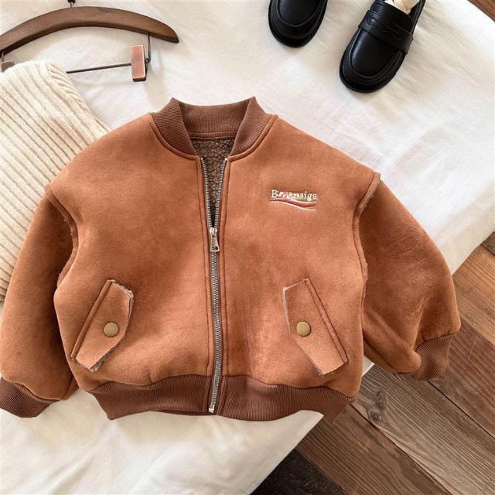 Autumn and Winter Children's Fleece Thick Warm Coat for Boys and Girls