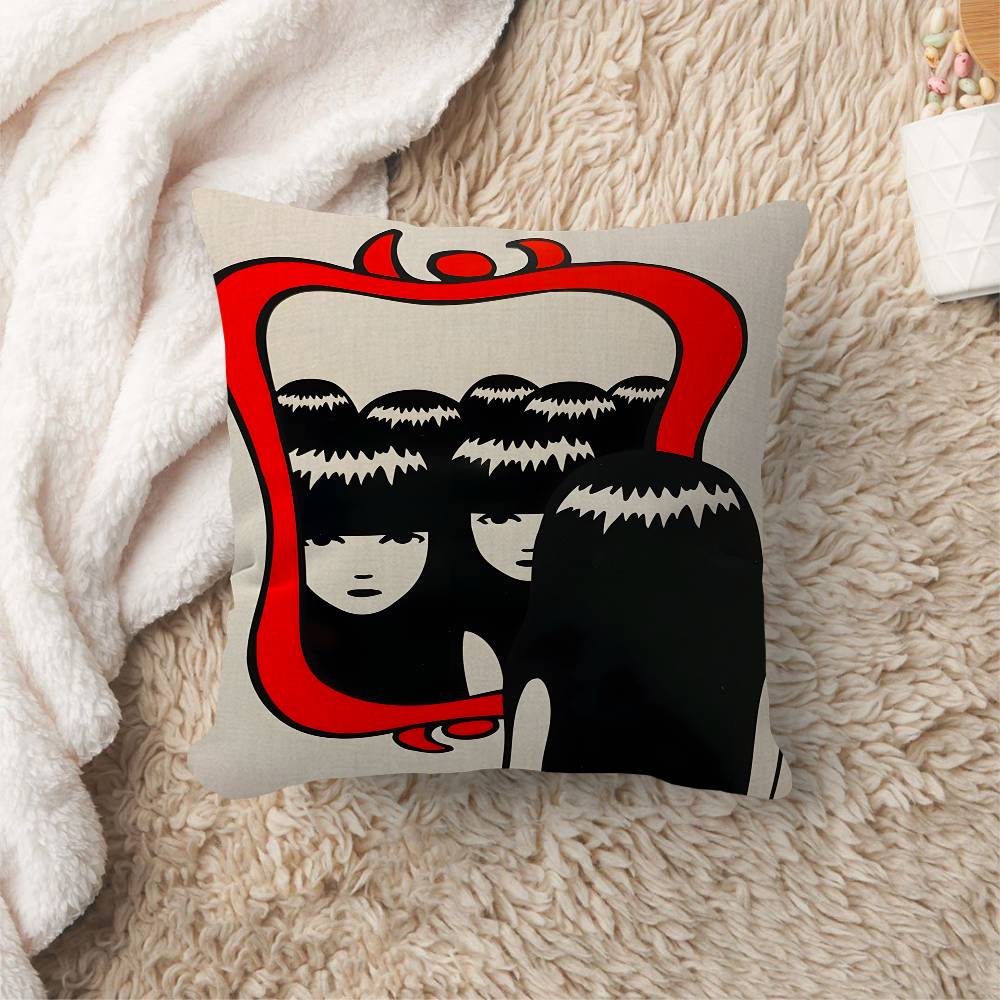 Comics Eemily The Sstrange Pillow Cover Design cushion Cover decor Holiday Decorati