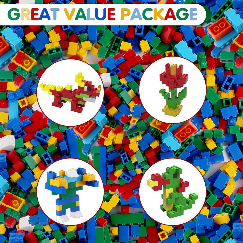 1000 Pieces Of Building Blocks City Diy Creative Building Blocks Compatible Building Blocks Large Base Plate Educational Childre