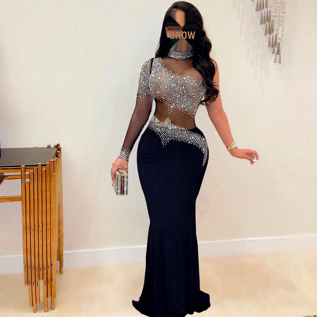 VK2225 Elegant Mesh Bodycon Nightclub Dress