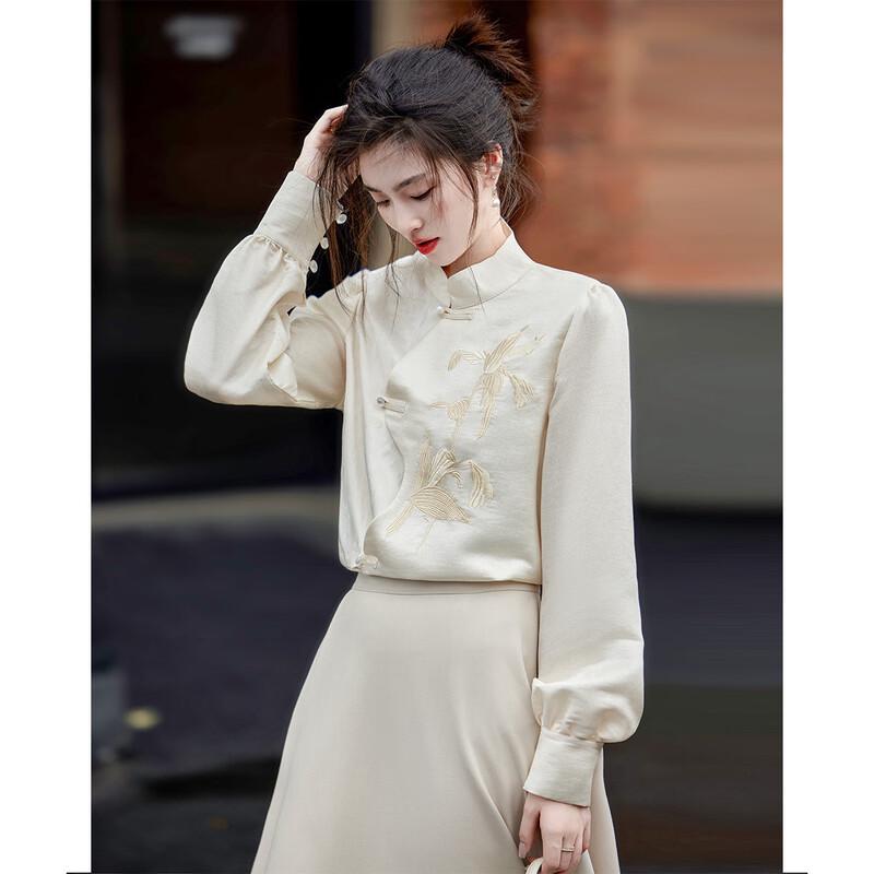 Demana New Chinese Style Embroidered Blouse
