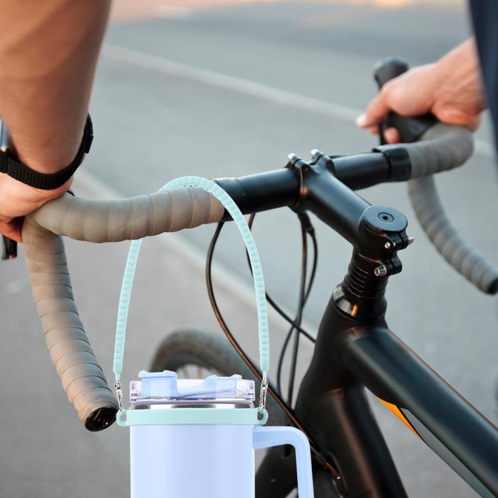 Silicone Water Bottle Handle Fit 8-40oz Bottles Water Bottle Sling Water Bottle Carrier for Stanley Cup Accessories