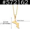 1 Stück Seychellen Karte Anhänger Halsketten Mahe Edelstahl für Damen Mutter Schmuck #572062