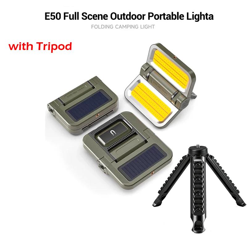 Outdoor LED Solar Camping Light 5000mAh Portable Tent Lantern Emergency Waterproof Hanging Lights Lighting Long Battery Life
