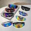 Oversized Rimless Sport Sunglasses Women  New Fashion Frameless Shield Sun Glasses For Men Outdoor Bicycle Mountain Eyewear
