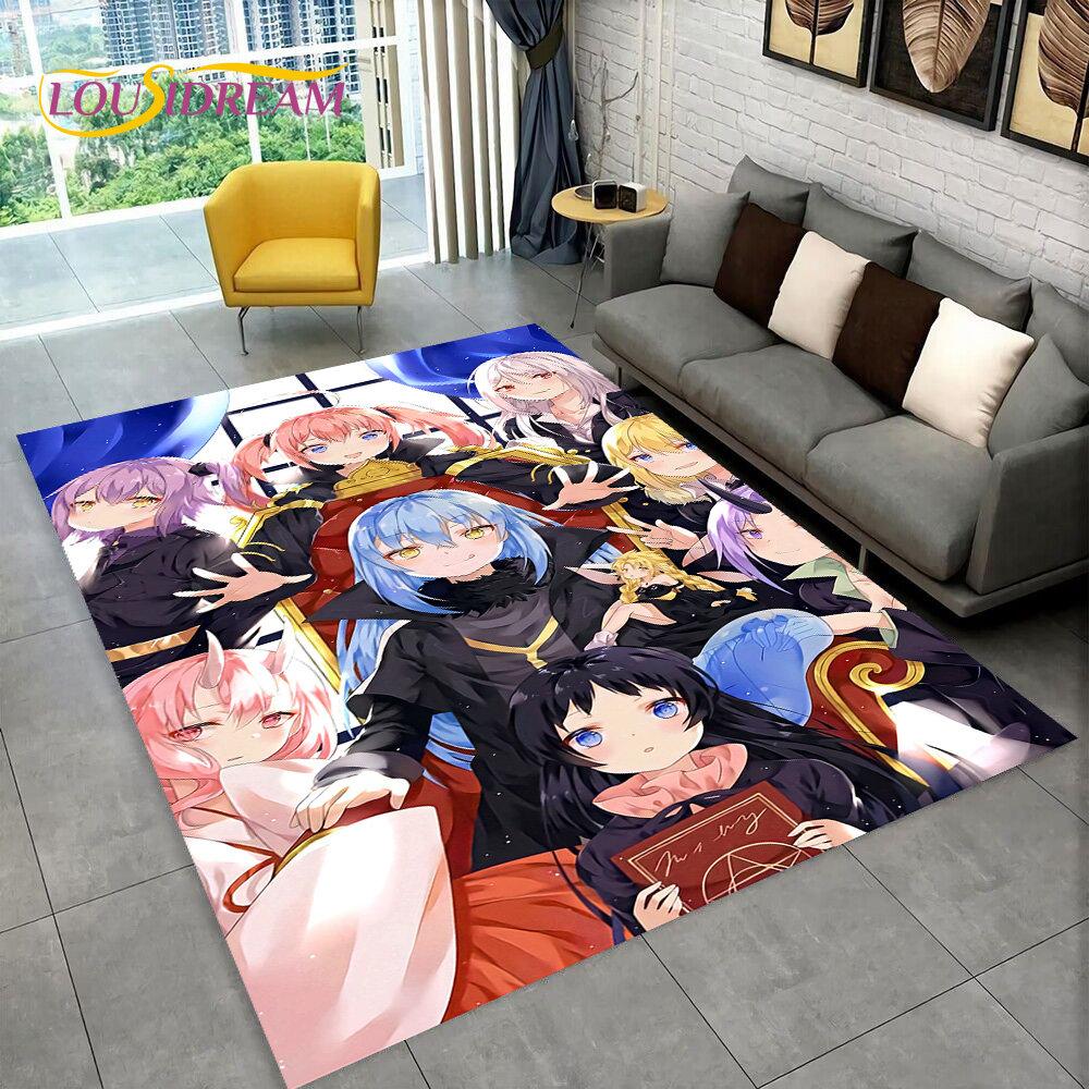 I Got Reincarnated As A Slime Anime Area Rug,Carpet Rug for Home Living Room Bedroom Sofa Doormat Decor,kids Non-slip Floor Mat