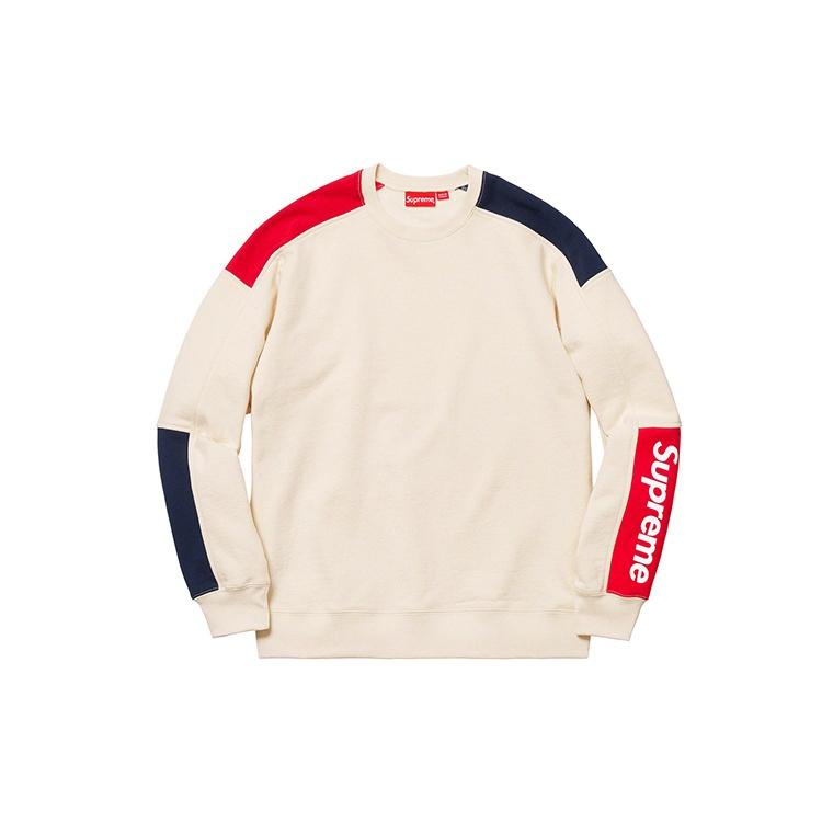 Supreme SS19 Formula Crewneck Natural LOGO